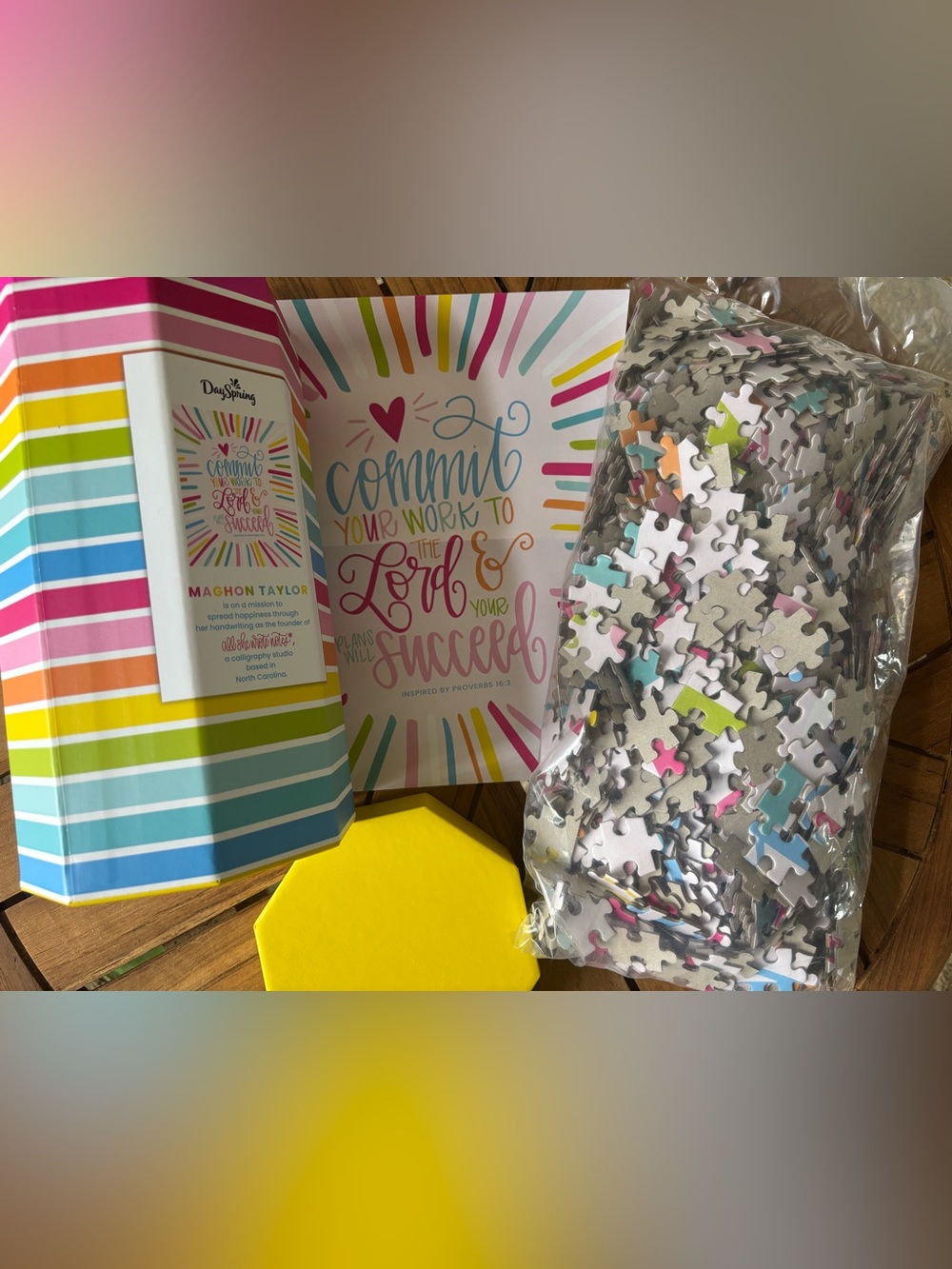 NEW Commit Your Work to the Lord Jigsaw Puzzle 1000 Pc Dayspring Proverbs 18:3